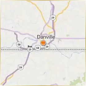 Danville Community College Location Map