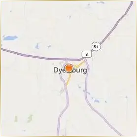 Dyersburg State Community College Location Map Dyersburg State Community College Location Map